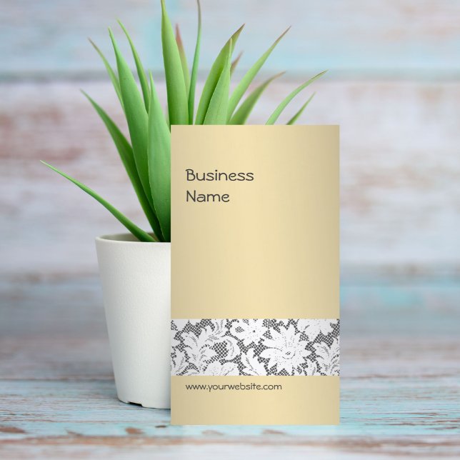 Carte De Visite Dentelle élégante du planificateur d'événements be (Créateur téléchargé)