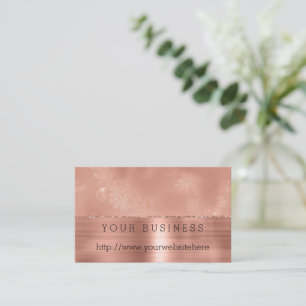 Carte De Visite Dentelle rose Gold Girl