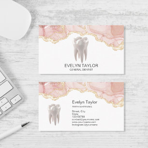 Carte De Visite Dentist Dental Clinique dents Blanchissement Smile