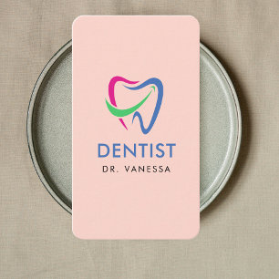 Carte De Visite Dentist Dentist Dentist Logotype Dental Qr Code