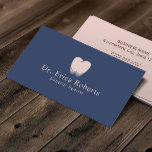 Carte De Visite Dentist dentiste dentition Logo Marine bleu bleu r<br><div class="desc">Dentist Dentist Tooth Logo Marine Bleu Rose Cartes de visite dentaires.</div>