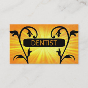 Carte de visite Dentist Sun Damask