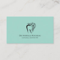 Dentist Tooth Logo Green Dental Office