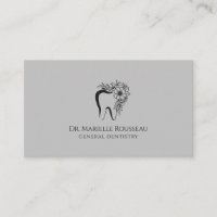 Dentist Tooth Logo Grey Bureau dentaire