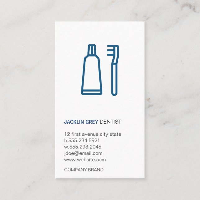 Carte De Visite Dentiste (Devant)