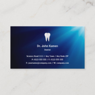 Carte De Visite Dentiste | Bleu