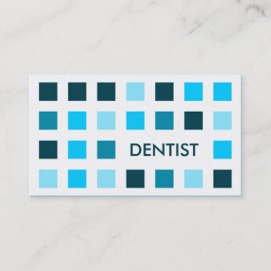 Carte De Visite DENTISTE (carrés modernes)