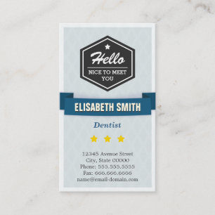 Carte De Visite Dentiste - Créative Retro stylish