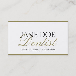 Carte De Visite Dentiste DDS Famille Dentistrie -En-tête de lettre