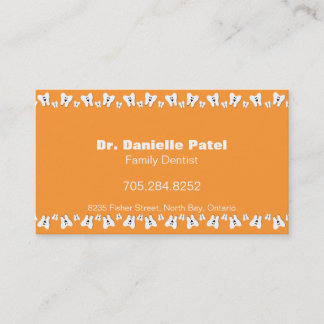 Carte de visite dentiste de famille - Joyeuses den