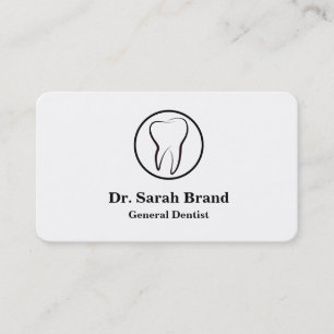 Carte De Visite Dentiste Élégant Dent Soins Dentaires