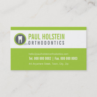 Carte de visite DENTISTE :: logo de dent moderne 2