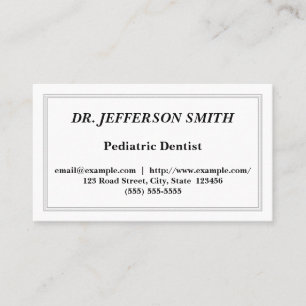 Carte de visite Dentiste personnalisable