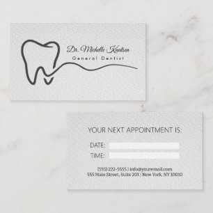 Carte De Visite Dentiste professionnel Dental Nomination affaires