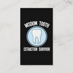 Carte De Visite Dentiste Sagesse Extraction des dents Survivant De