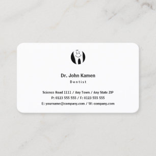 Carte De Visite Dentiste  Toile