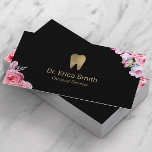 Carte De Visite Dentiste Vintage Floral Gold Soins dentaires<br><div class="desc">Dentiste Vintage Floral Cartes de visite dentaires dentaire dentaire.</div>