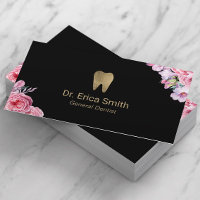 Dentiste Vintage Floral Gold Soins dentaires