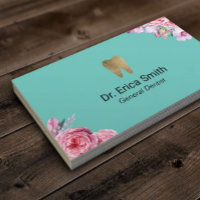Dentiste Vintage Floral Gold Soins dentaires Turqu