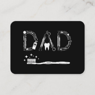 Carte De Visite Dentiste vintage Papa Père grand-père Fête des pèr