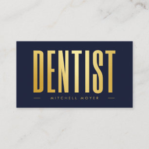 Carte De Visite Dentistère dentisterie Logo de dents Marine bleu e