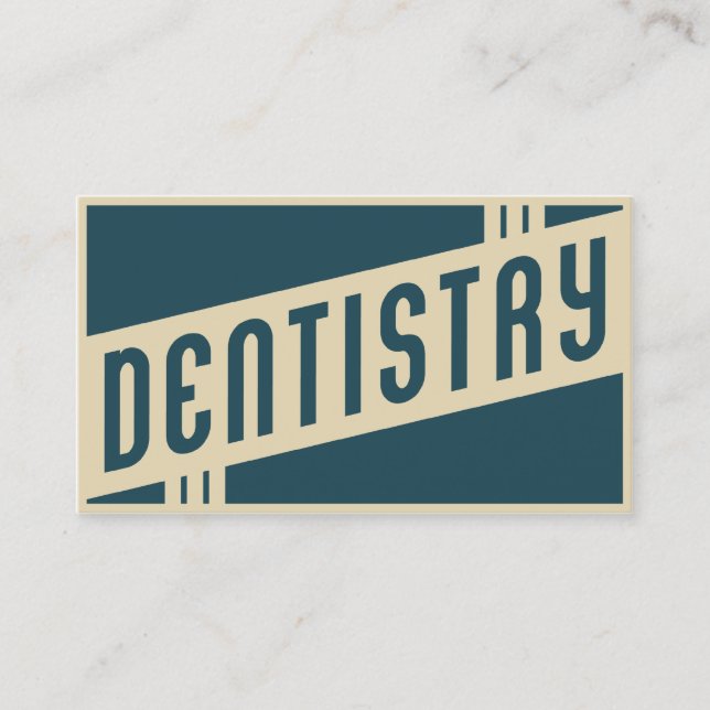 Carte De Visite dentisterie rétro (Devant)
