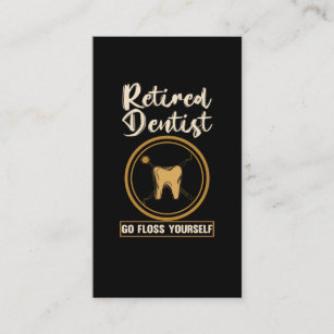 Carte De Visite Dentistesse Dentistère Retraite papa maman