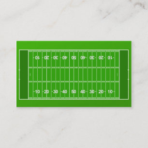 Carte de visite d'entraîneur de football américa