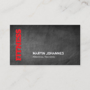 Carte de visite d'entraîneur personnel de fitness 