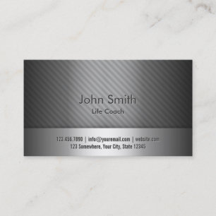 Carte de visite d'entraîneur professionnel Grey M