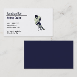 Carte de visite d'entraîneurs de hockey