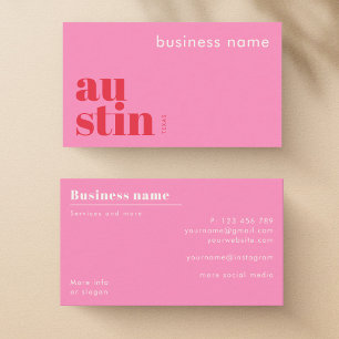 Carte de visite d'entreprise à Austin Texas