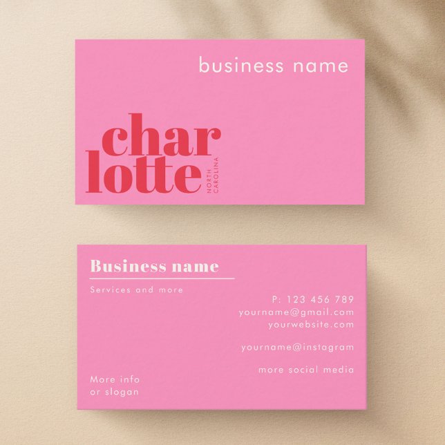 Carte de visite d'entreprise à Charlotte Caroline  (Créateur téléchargé)