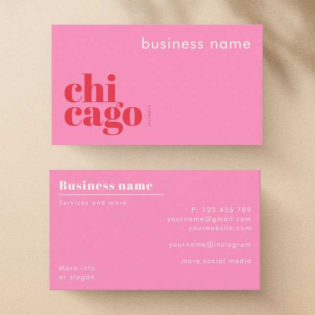 Carte de visite d'entreprise à Chicago Illinois (Créateur téléchargé)
