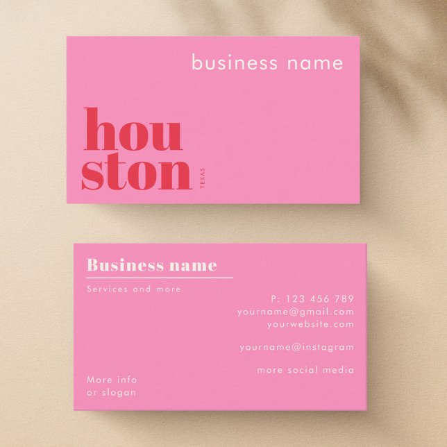 Carte de visite d'entreprise à Houston Texas (Créateur téléchargé)