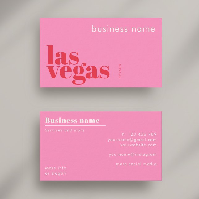 Carte de visite d'entreprise à Las Vegas Nevada (Créateur téléchargé)