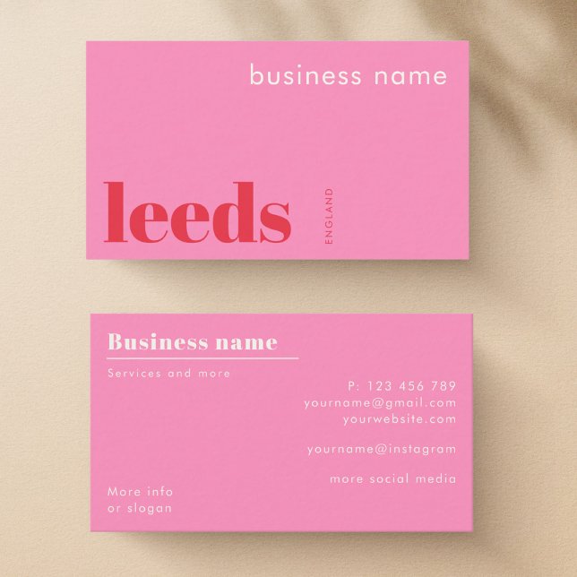 Carte de visite d'entreprise à Leeds Angleterre Ro (Créateur téléchargé)