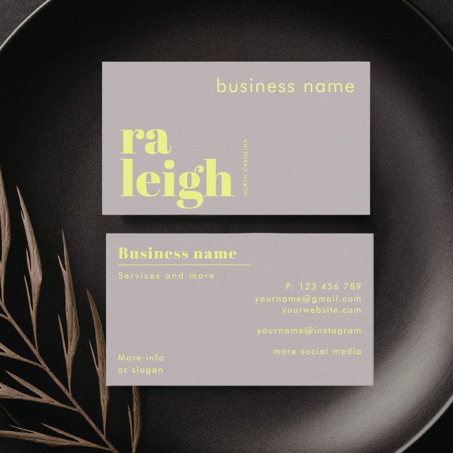 Carte de visite d'entreprise à Raleigh Caroline du (Créateur téléchargé)