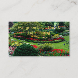 Carte de visite d'entreprise d'aménagement paysage
