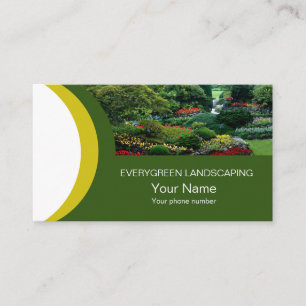 Carte de visite d'entreprise d'aménagement paysage