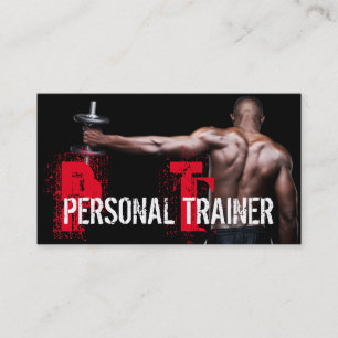 Carte de visite d'entreprise de gym d'entraîneur p