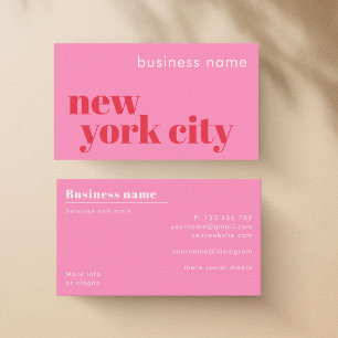 Carte de visite d'entreprise de New York City NYC