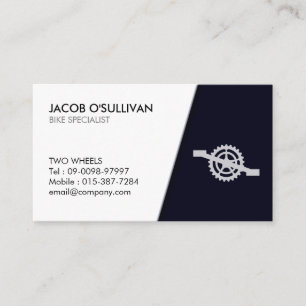 Carte de visite d'entreprise de réparation de vélo