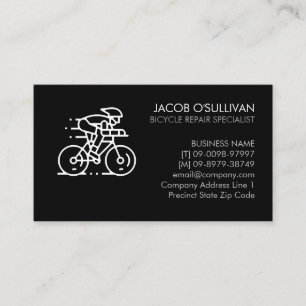 Carte de visite d'entreprise de réparation de vélo