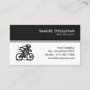 Carte de visite d'entreprise de réparation de vélo