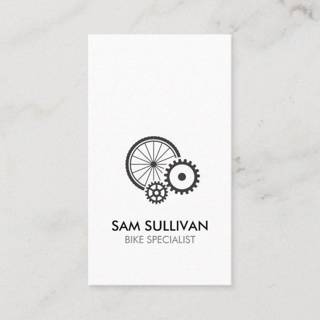 Carte de visite d'entreprise de réparation de vélo (Devant)
