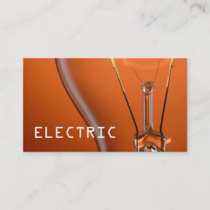 Carte de visite d'entreprise d'électricien électri