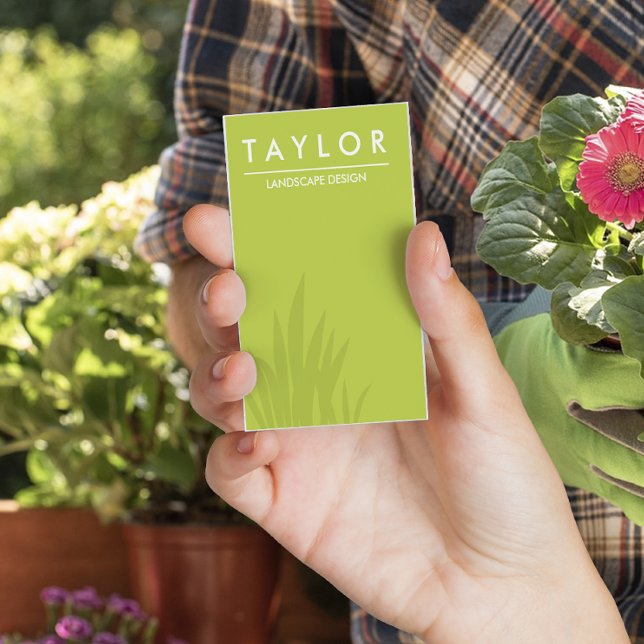 Carte de visite d'entretien de pelouse Landscaper (Créateur téléchargé)