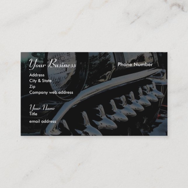 Carte De Visite Dents de requins (Devant)