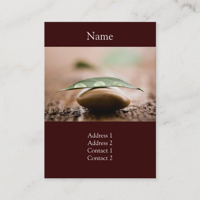 Carte de visite d'équilibre (Devant)